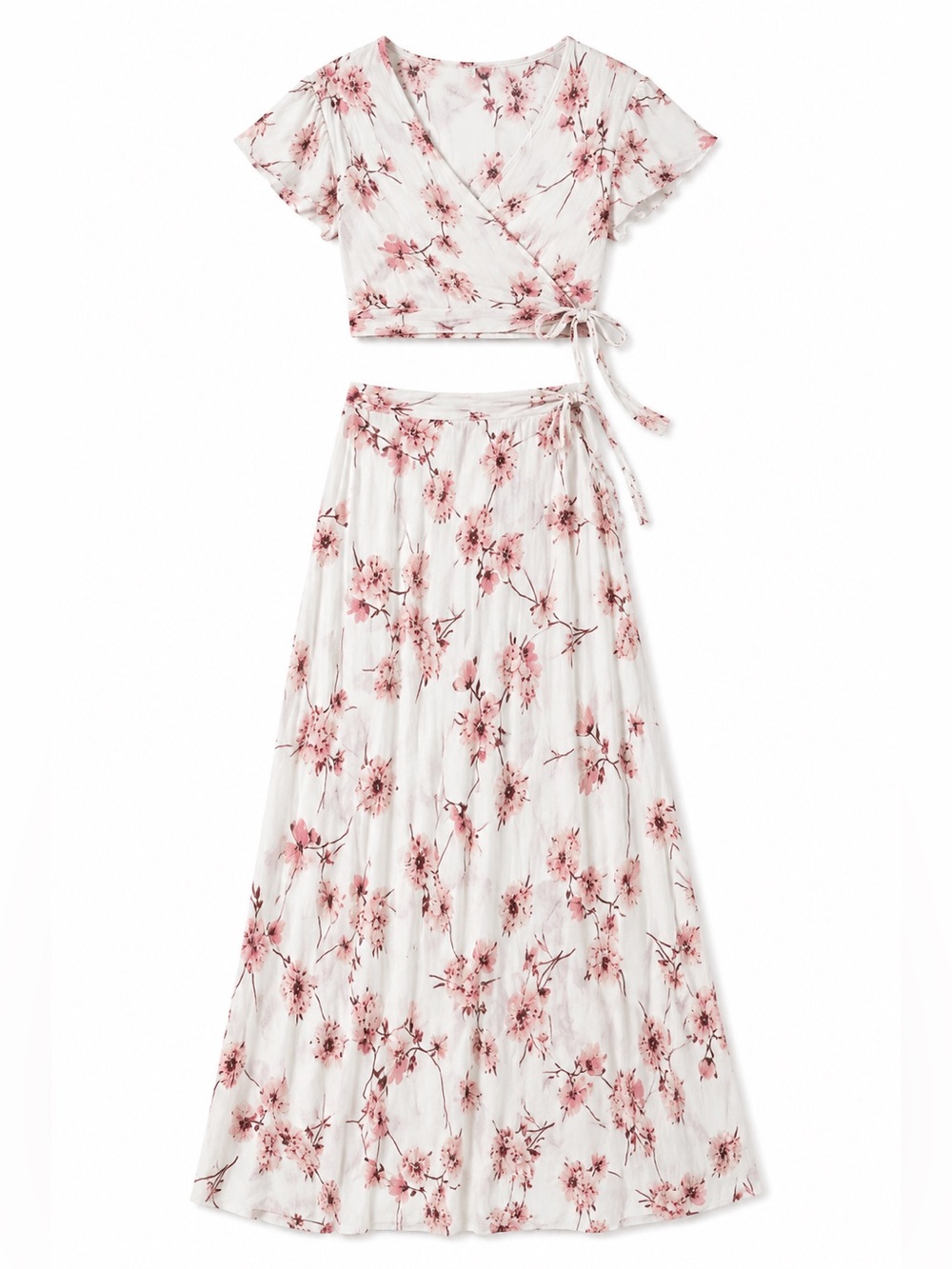 Vici Two Piece Crop Top / Maxi Skirt Set